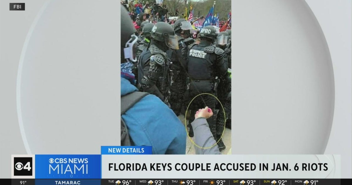 Florida Keys couple facing charges in Jan. 6 Capitol breach - CBS Miami