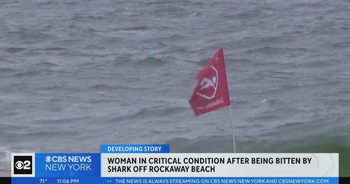 Woman in critical condition after being bitten by shark off Rockaway Beach
