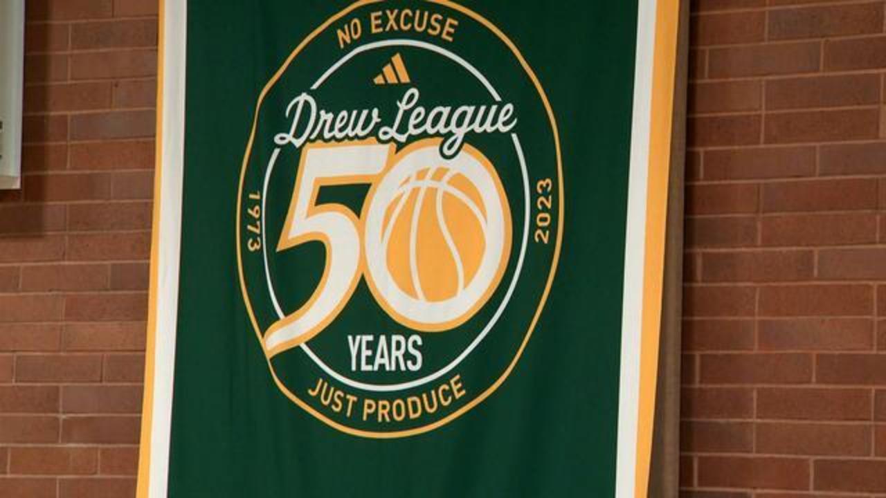 LeBron James, DeMar DeRozan Cover Adidas Logo on Drew League Jerseys