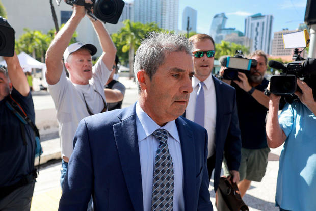 Carlos De Oliveira arrives the James Lawrence King Federal Justice Building on July 31, 2023, in Miami, Florida. 