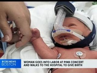 Woman goes into labor during Pink concert at Fenway Park, walks to hospital  and gives birth - CBS Boston