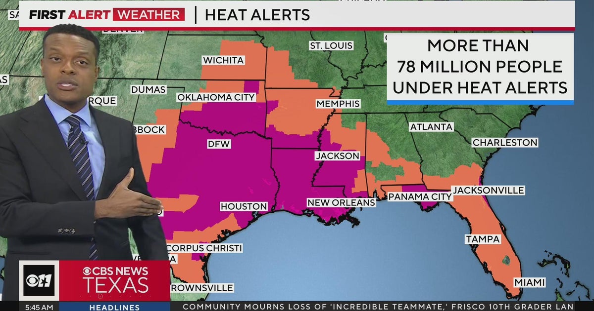 Excessive Heat Warning in effect until 8 p.m. Saturday - CBS Texas