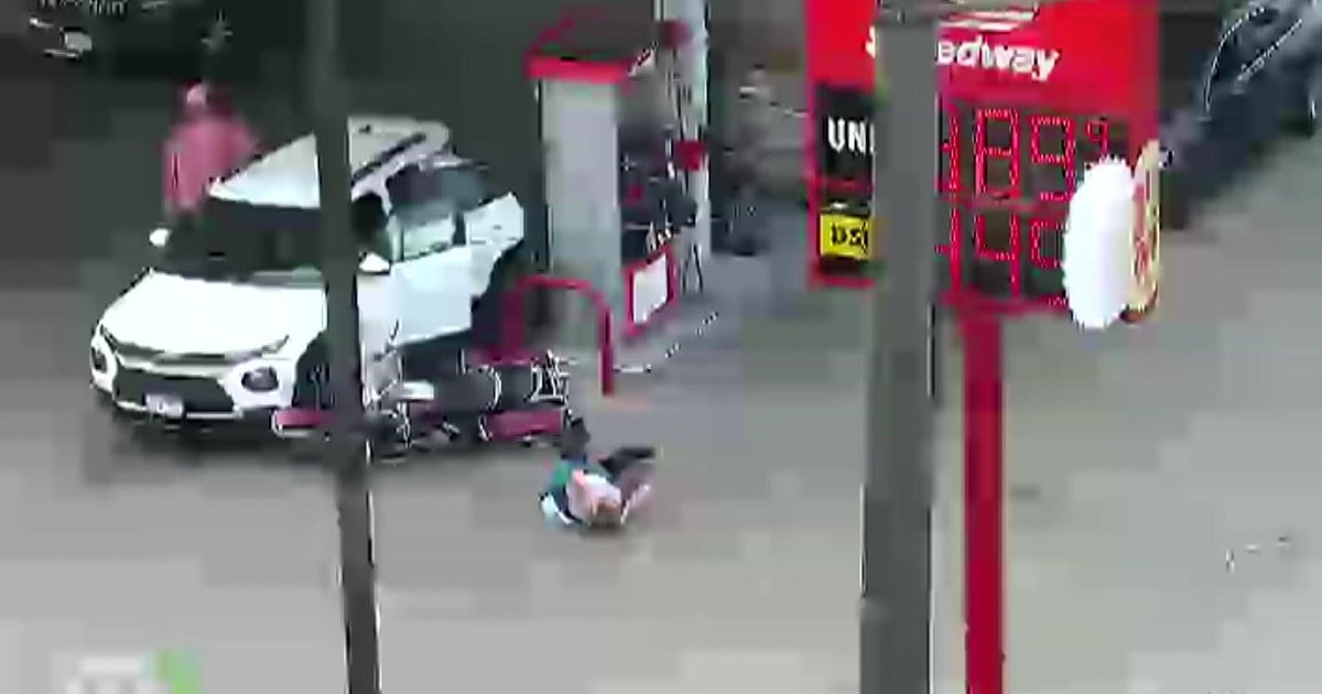 Video Woman crashes stolen motorcycle into parked car at Twin Cities gas station Video Woman crashes stolen motorcycle into parked car at Twin Cities gas station