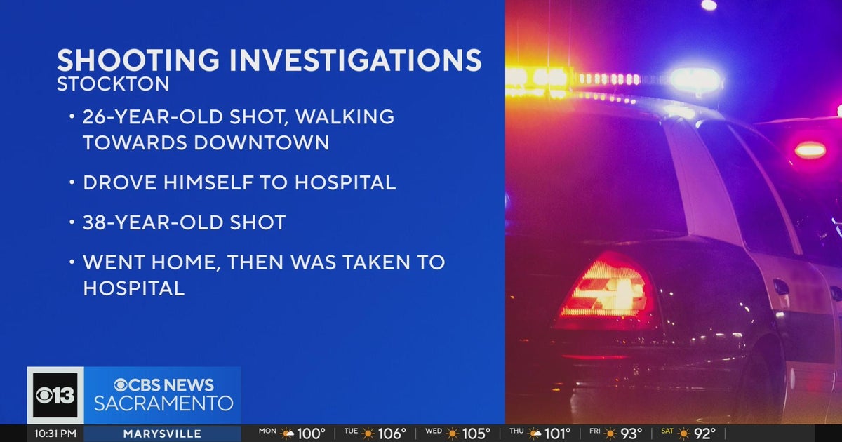 Stockton Police Investigate 2 Separate Shootings Cbs Sacramento