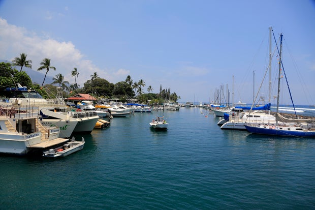 The harbor of Lahaina