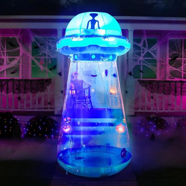 Inflatable UFO Yard Halloween Decoration 