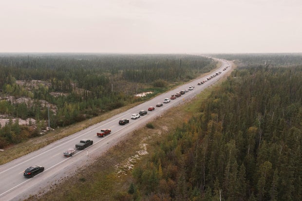 Evacuation of far northern Canadian city of Yellowknife ordered as wildfires approach