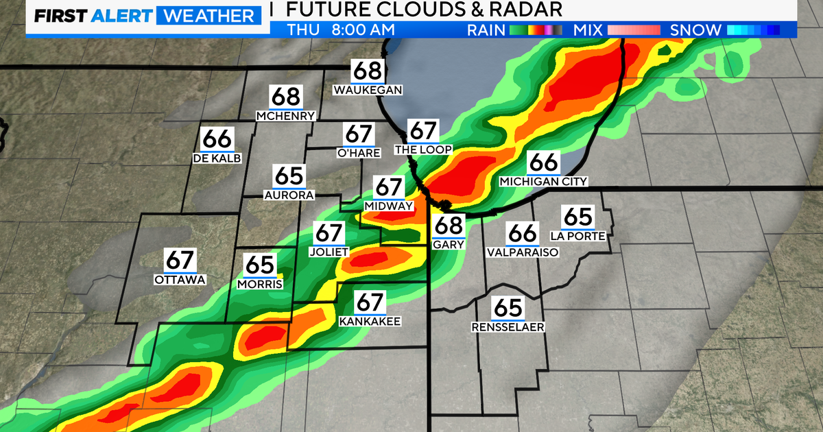 Chicago First Alert Weather: Morning showers, storms - CBS Chicago