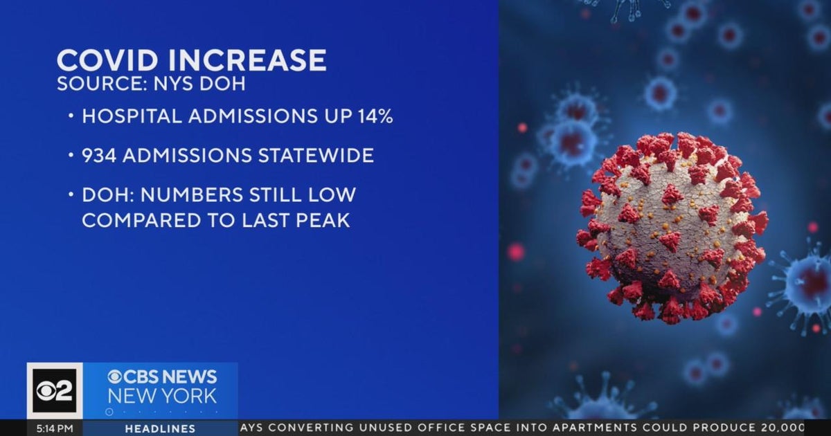 New York State Department of Health reports increase in COVID cases CBS New York