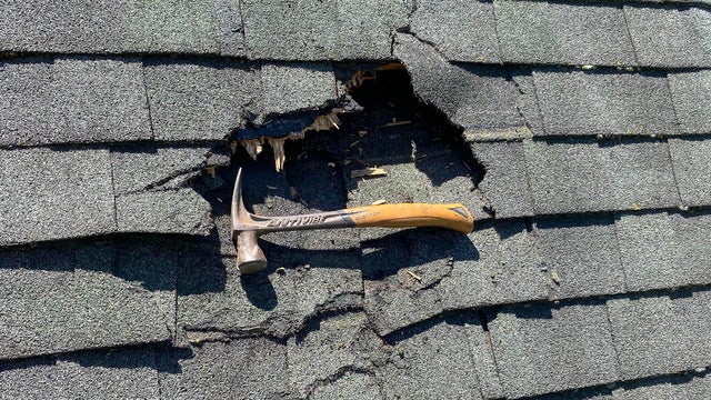 Ice Chunk Hits House