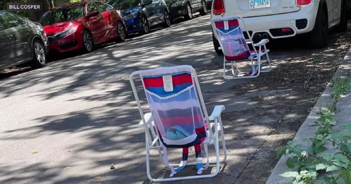 Did someone claim dibs for parking in the summer in Edgewater