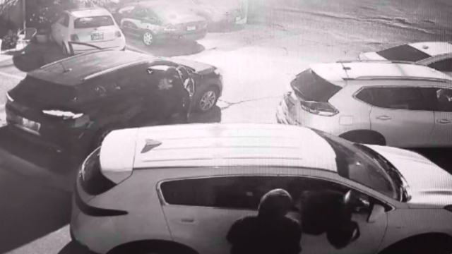 surveillance footage of thieves stealing woman's kia 