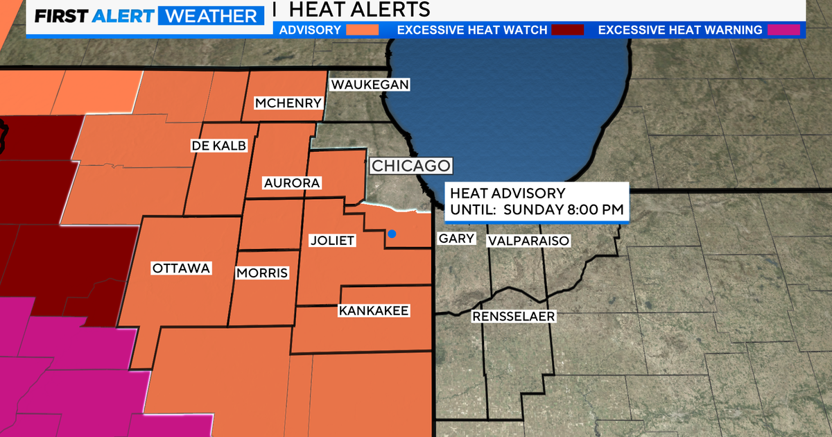 First Alert Weather: Heat Advisory in effect until Sunday - CBS Chicago