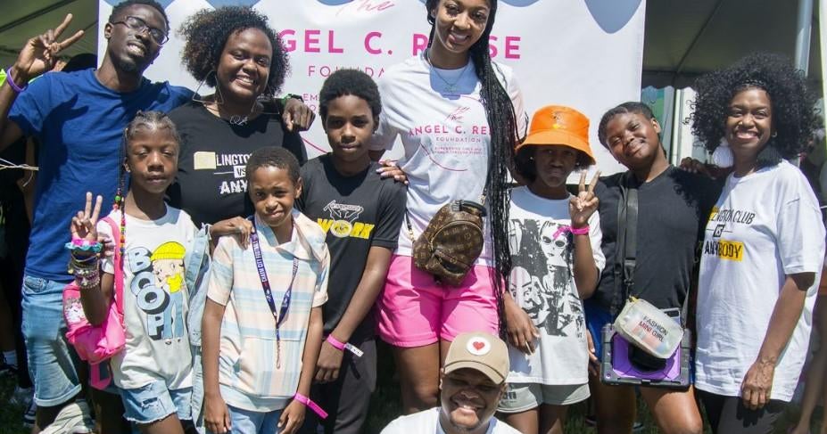 LSU womens star Angel Reese hands out backpacks school supplies at Baltimore alma mater LSU womens star Angel Reese hands out backpacks school supplies at Baltimore alma mater
