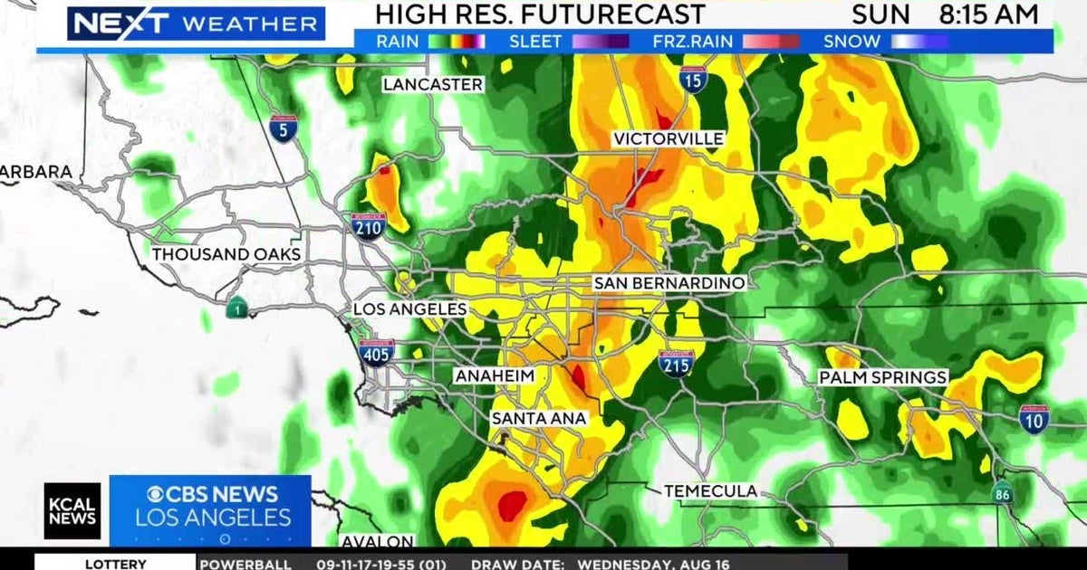 When will the rain start and how long will it last? - CBS Los Angeles