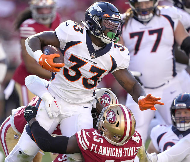 Broncos Javonte Williams feels 'weight lifted off of me' in return from ACL  tear - CBS Colorado