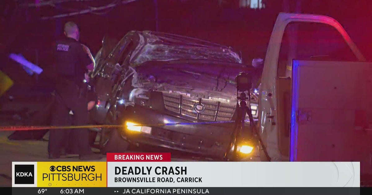 One person killed in overnight crash on Brownsville Road - CBS Pittsburgh