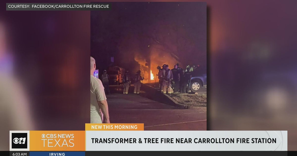 Transformer fire leads to power outages in Carrollton - CBS Texas