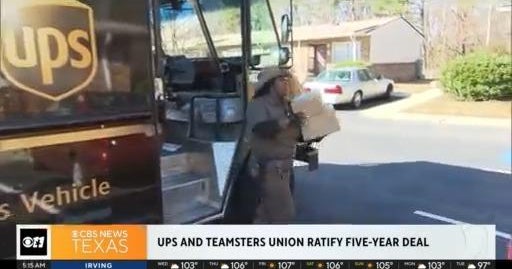 UPS workers ratify new contract, eliminate strike risk - CBS Texas