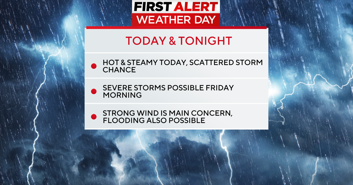 First Alert Weather: Hot, humid, and stormy over the next 24 hours ...