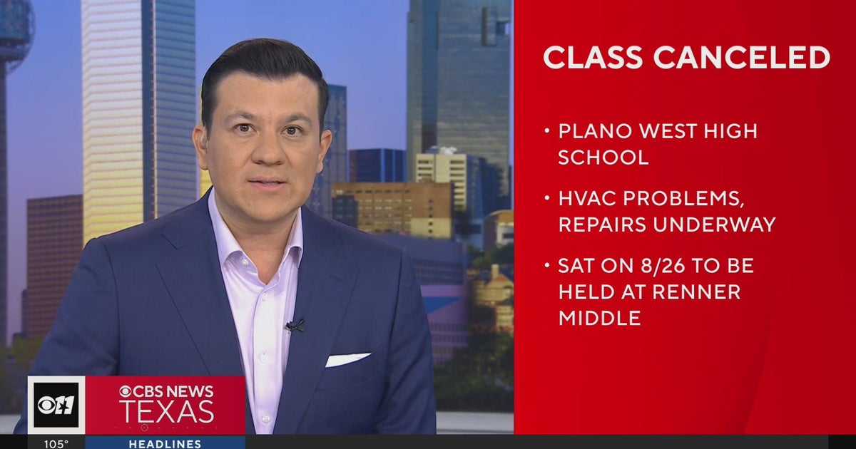 Plano West Senior High school classes cancelled after air conditioning