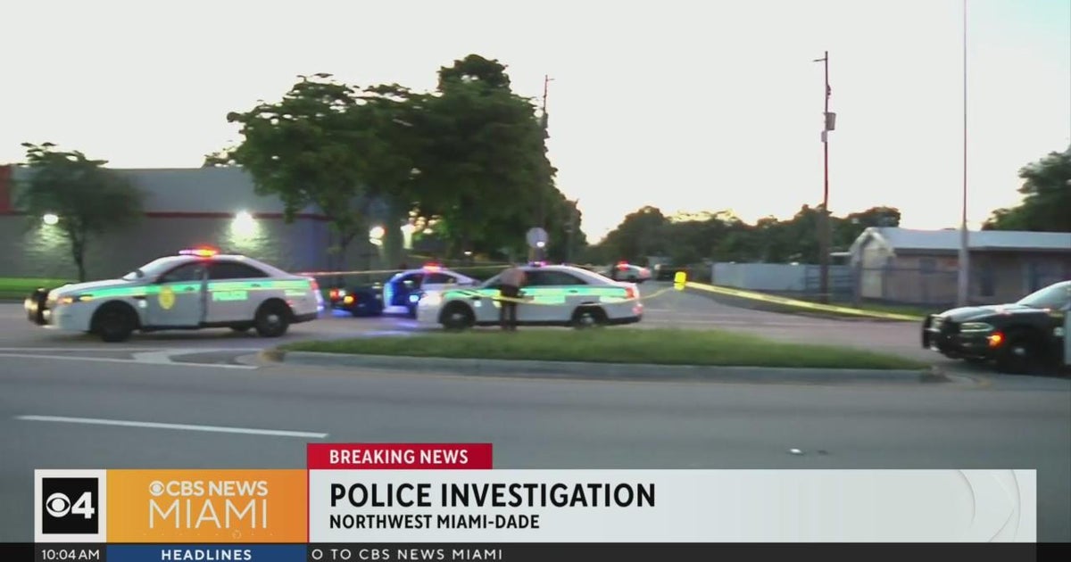 Police: One shot in drive-by shooting in Northwest Miami-Dade - CBS Miami