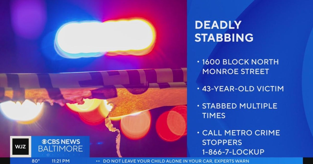 Man dead after stabbing in Northeast Baltimore - CBS Baltimore