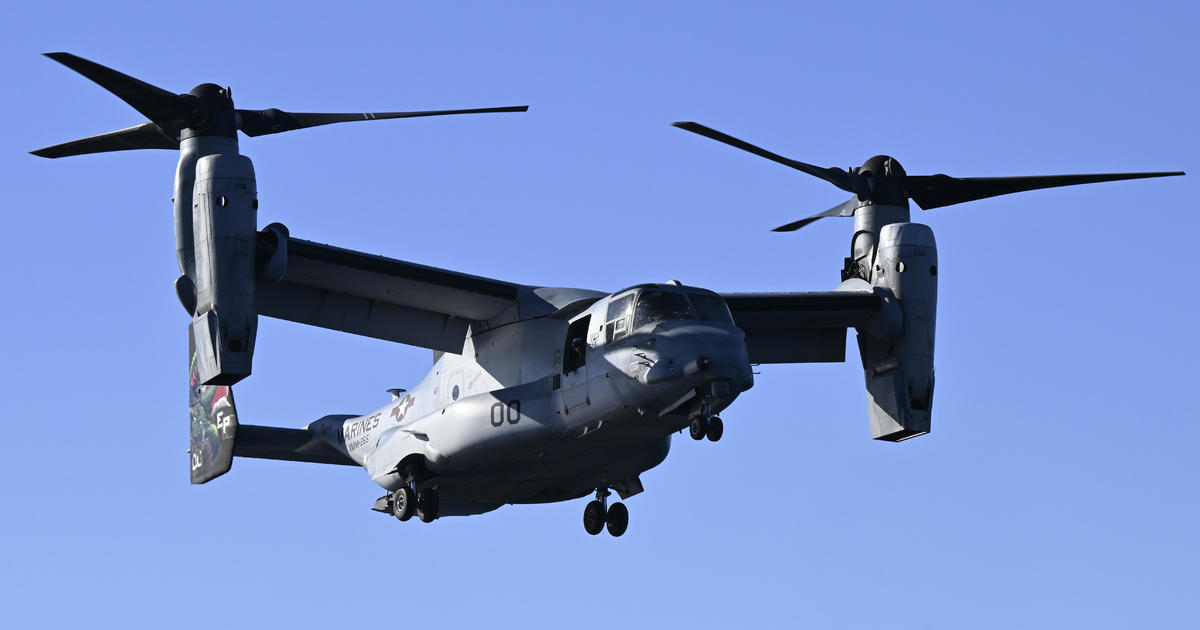 U.S. military Osprey aircraft crashes into ocean off Japan's coast, nation's coast guard says