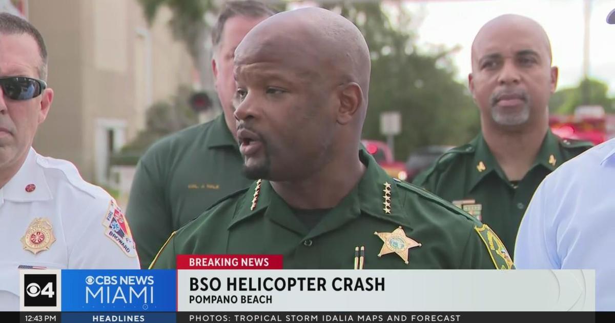 Broward Sheriff Gregory Tony offers an update on the helicopter crash