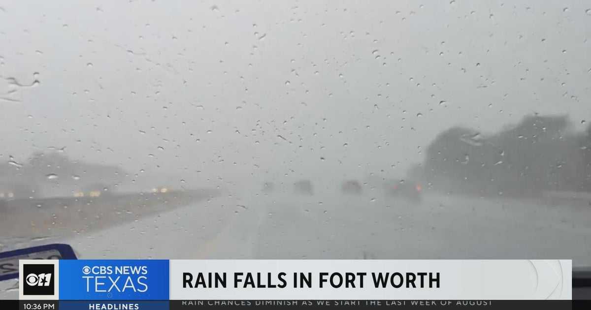 Rain returned to North Texas Sunday afternoon - CBS Texas