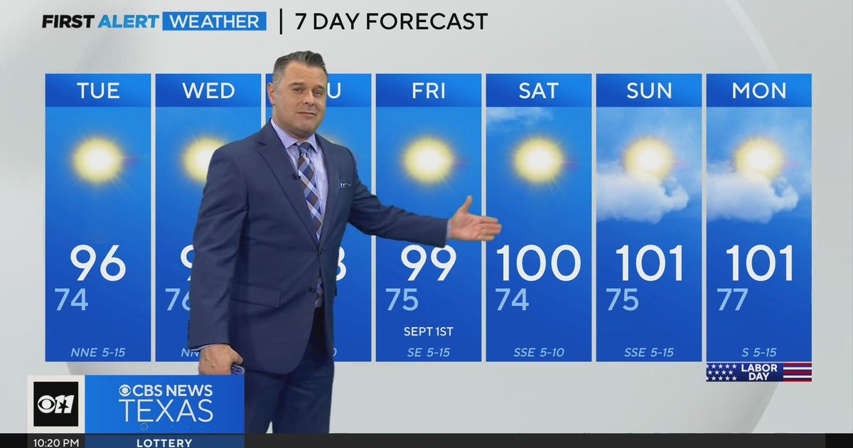 Triple digits set to return this weekend - CBS Texas