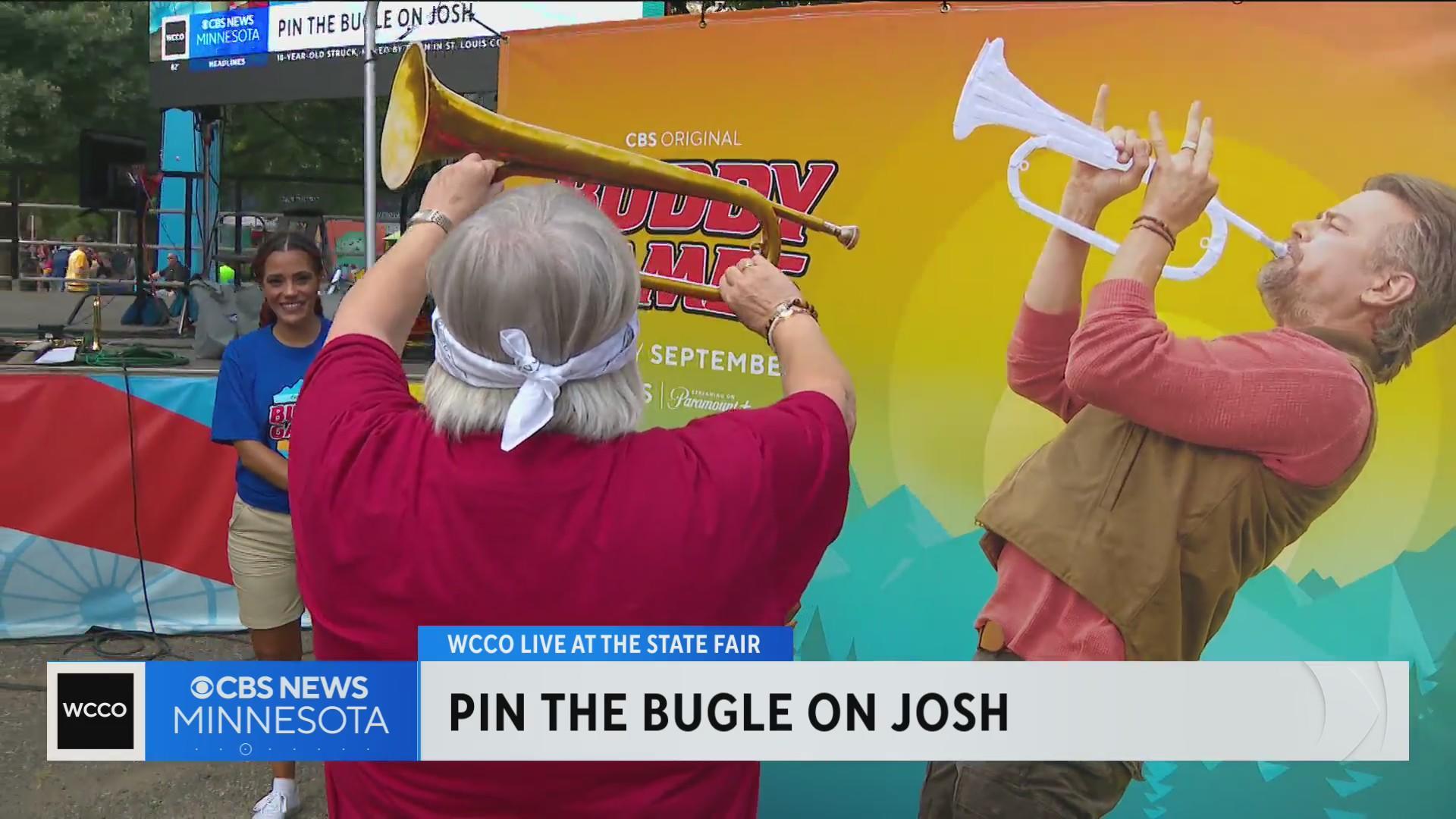 Time to play Pin the Bugle on Josh - CBS Minnesota