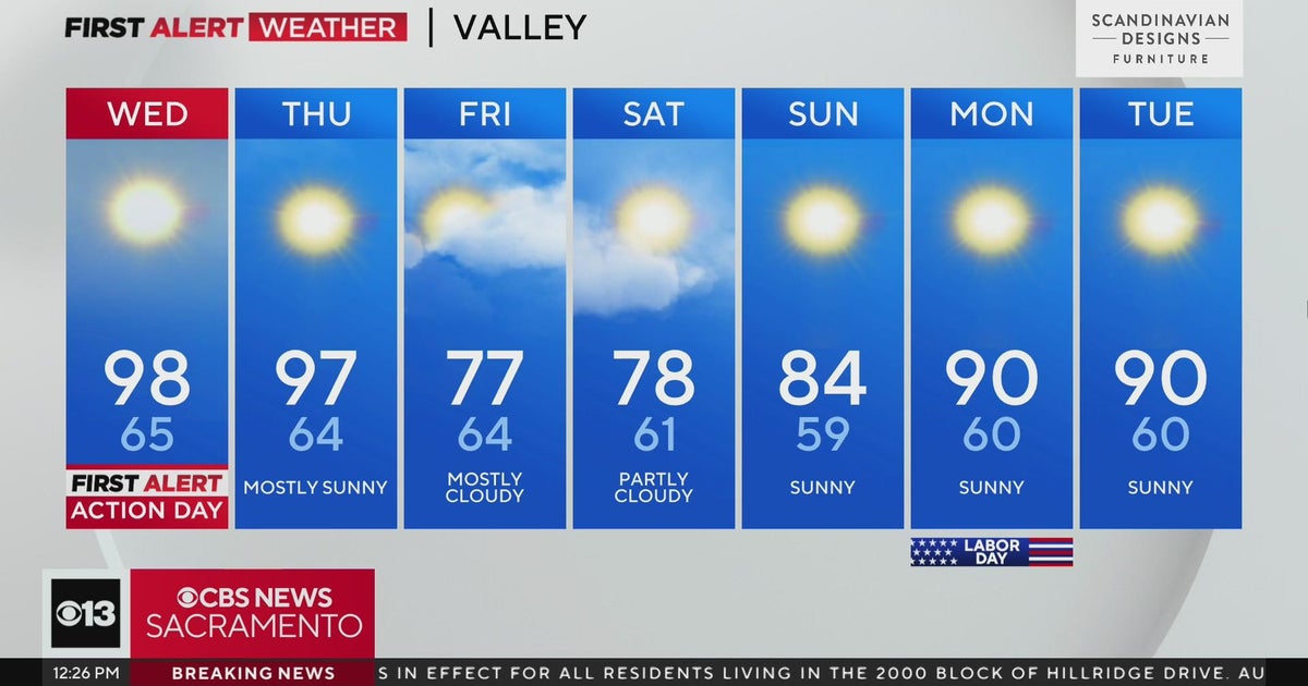 Wednesday afternoon weather forecast - Aug. 30, 2023
