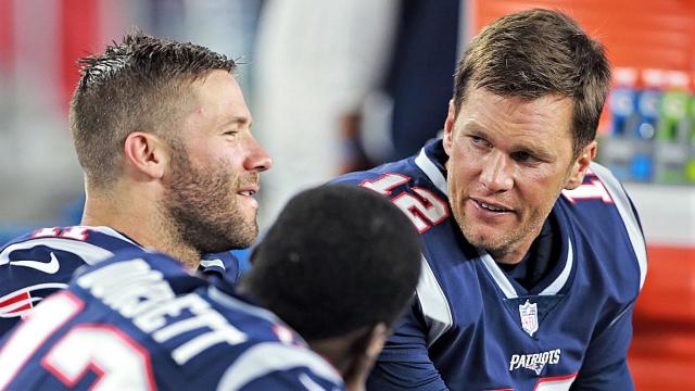 Julian Edelman, Tom Brady 