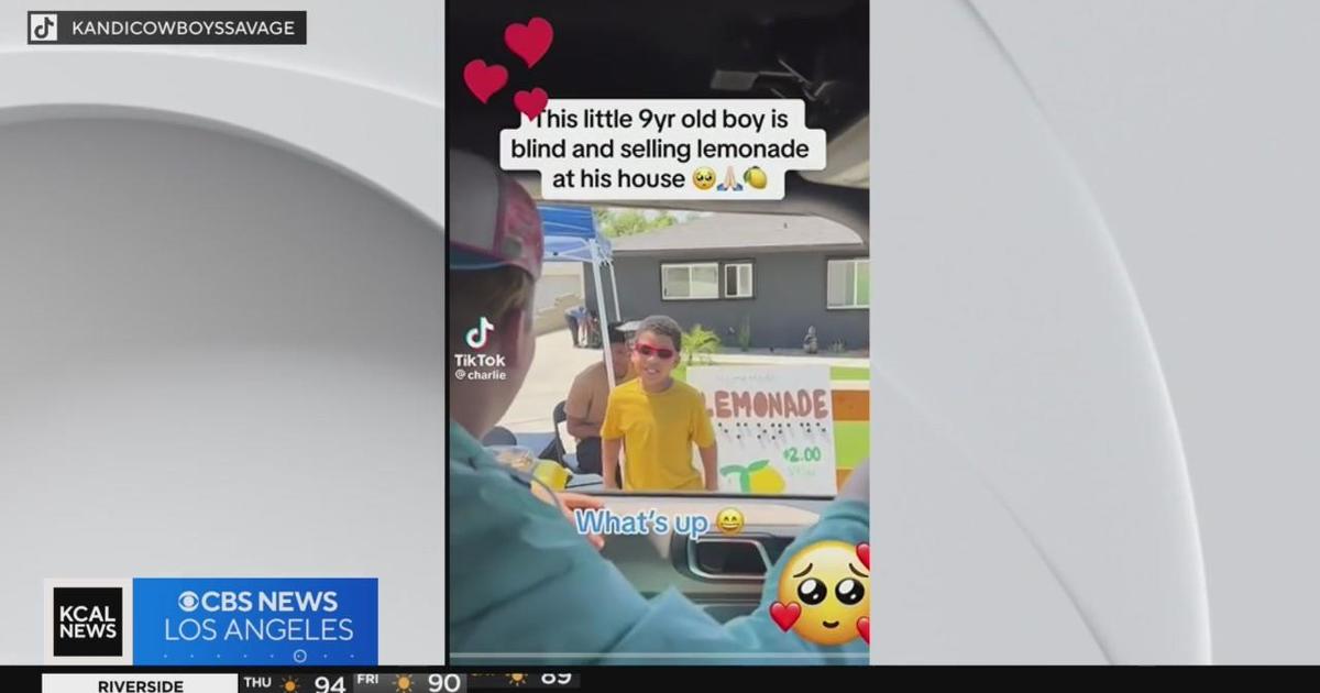 9-year-old boy captures the hearts of LA royalty with his "Limitless Lemonade" - CBS Los Angeles