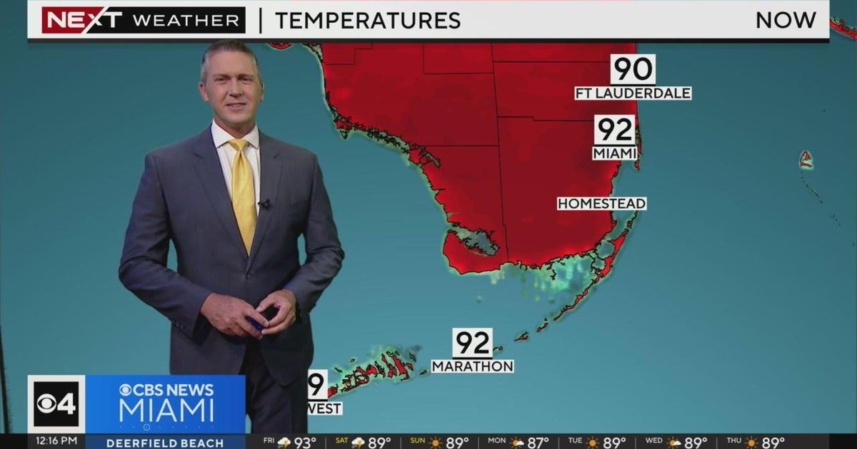 NEXT Weather forecast for Friday 9/1/2023 12PM - CBS Miami