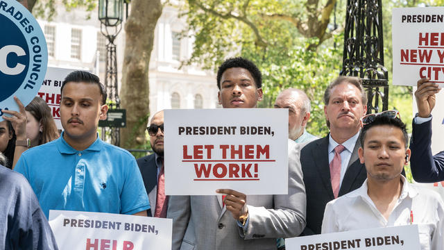 A rally calling upon President Joe Biden to declare a state 