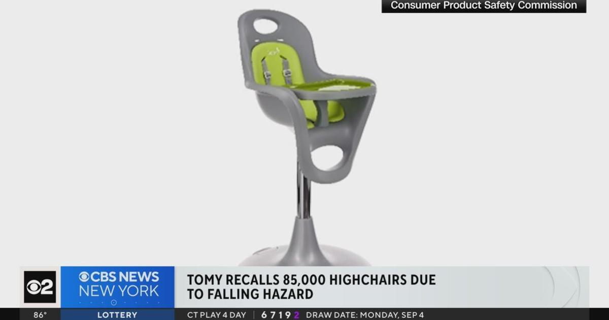 High chair recall announced due to fall hazard