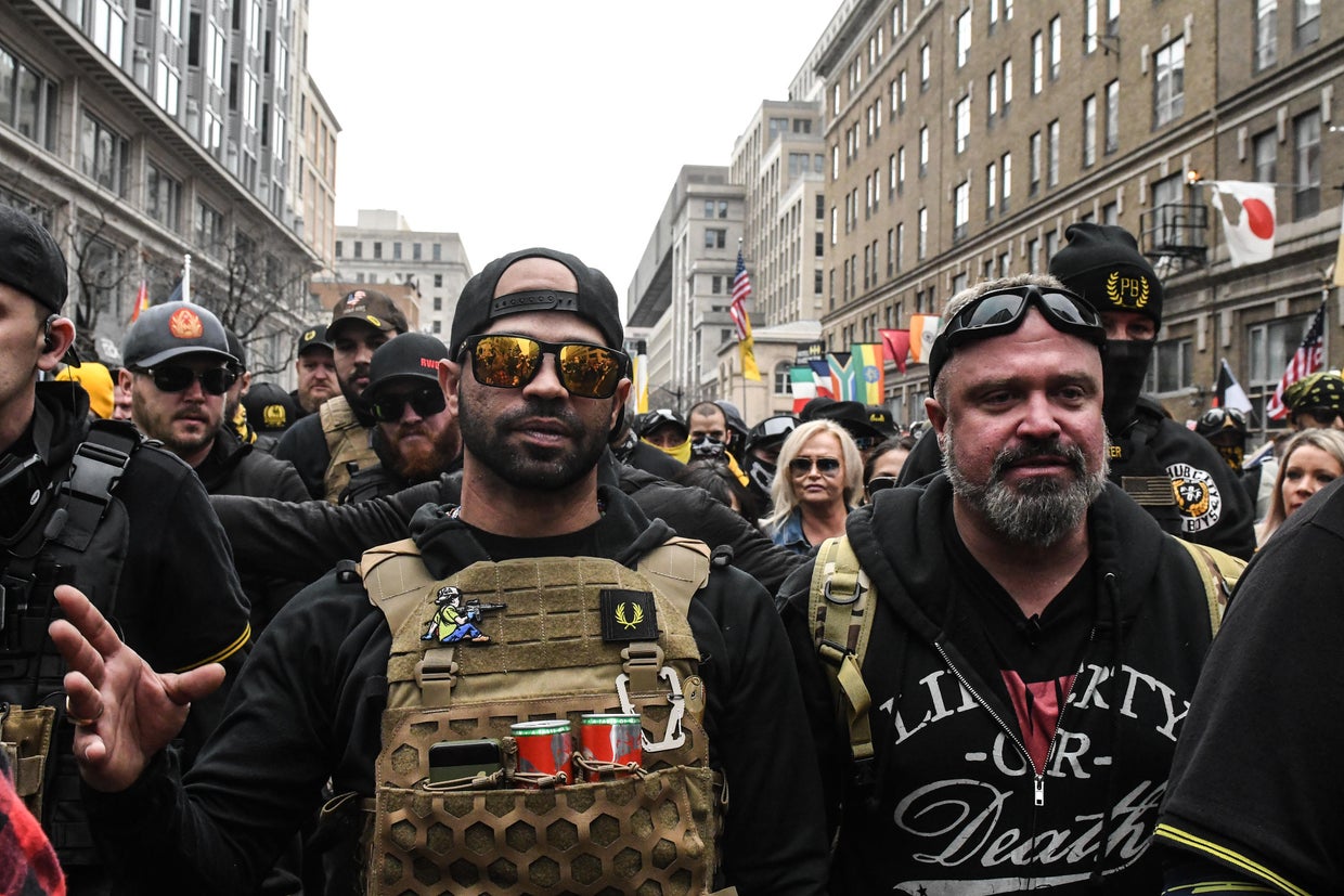 Proud Boys leader Enrique Tarrio at a pro-Trump protest in December 2020 