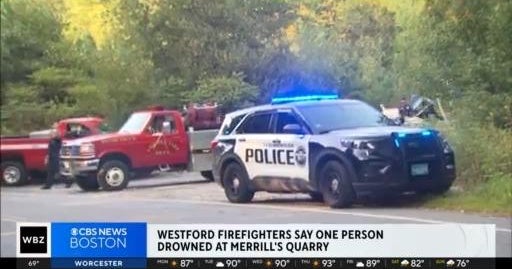 Person drowns at Merrill's Quarry in Westford CBS Boston