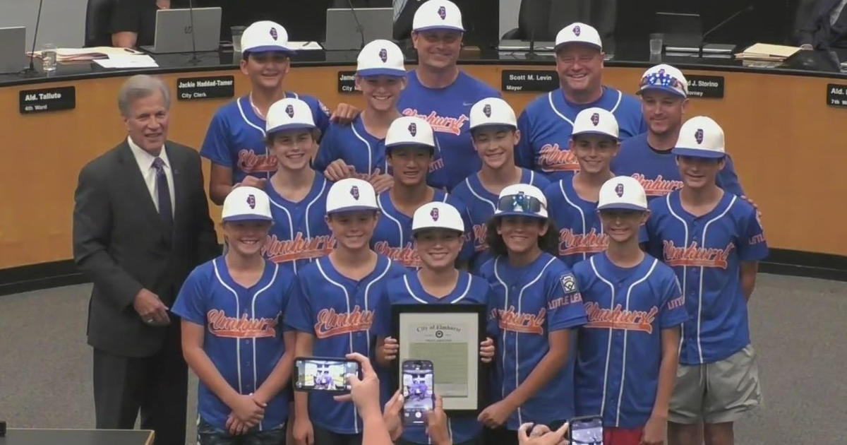 City of Elmhurst honors Little League team CBS Chicago