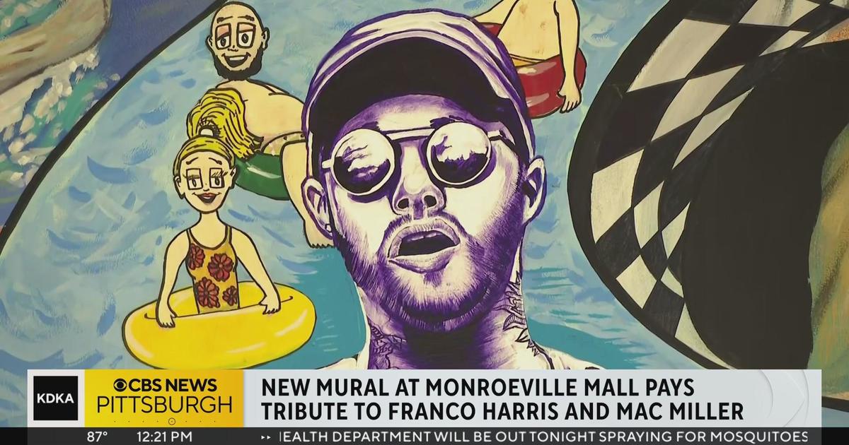 Mural at Monroeville Mall pays tribute to Franco Harris, Mac