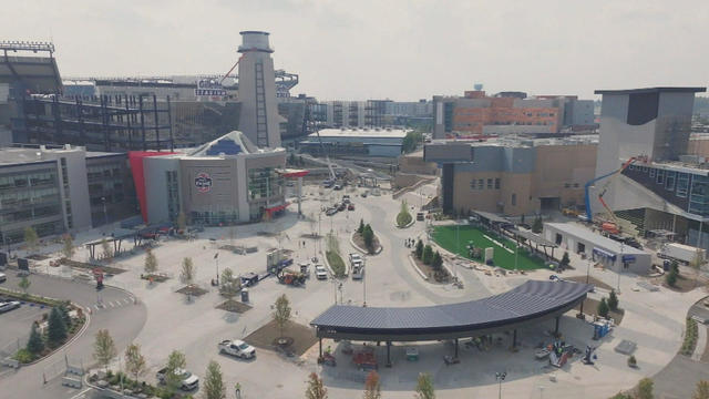 Gillette Stadium's new towering north end zone lighthouse shines above  major new entrance, gigantic video board and enhanced F&B options