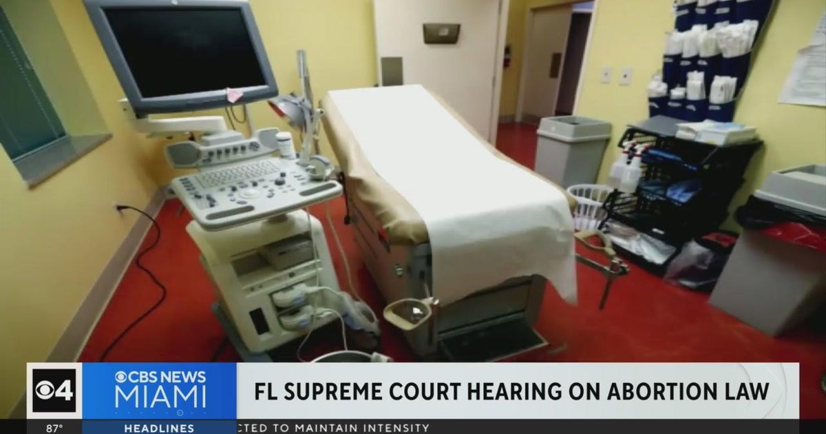 Florida Supreme Court hearing on abortion law - CBS Miami