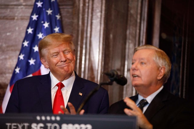 President Donald Trump and Senator Lindsey Graham 