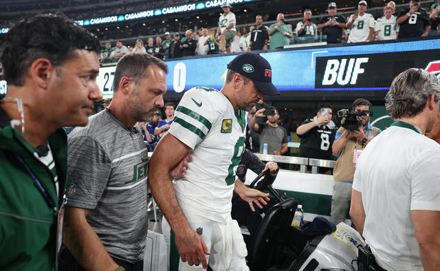 Jets lose Rodgers to Achilles injury, then rally to stun Bills 22-16 in OT, Sports