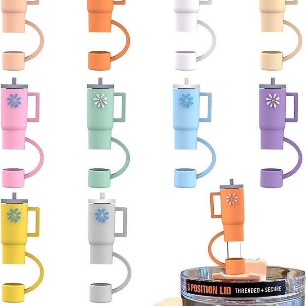 AIERSA 10Pcs Straw Cover Cap