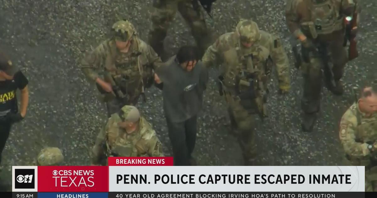 Pennsylvania Police Capture Escaped Inmate - CBS Texas