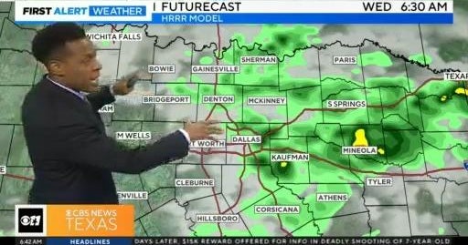 Light rain brings cooler temperatures to North Texas - CBS Texas