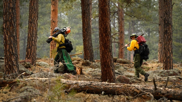 The NCAR fires burns in Boulder, Colorado 